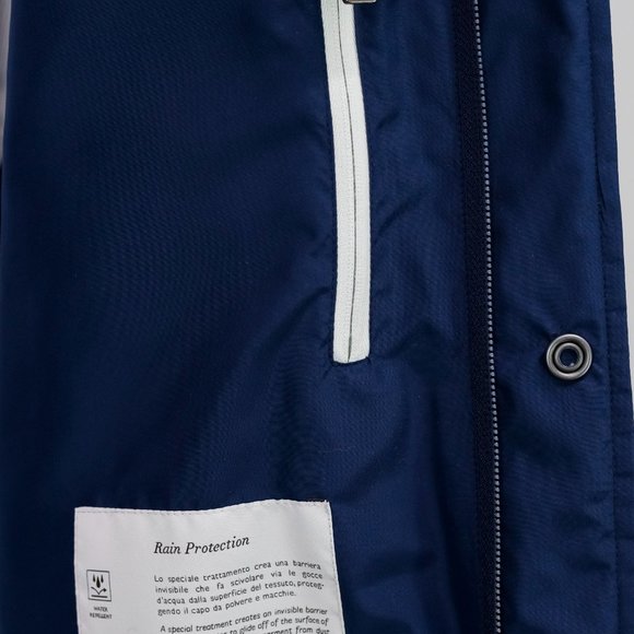 Canali Navy Quilted Zip Jacket - Picture 12 of 16